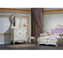 Комод с зеркалом в спальню Шанель (крем)