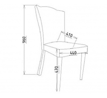 Стул (комплект из 2 шт.) Мистраль (Mistral), с прямой спинкой MIST-16A-02